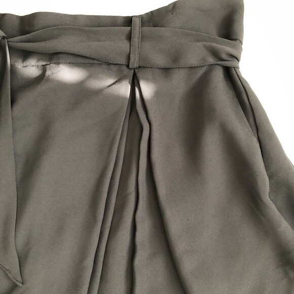 H&M Women's Zip Back Casual Solid Knee-Length Skirt Black Size 12 %% - Picture 10 of 11